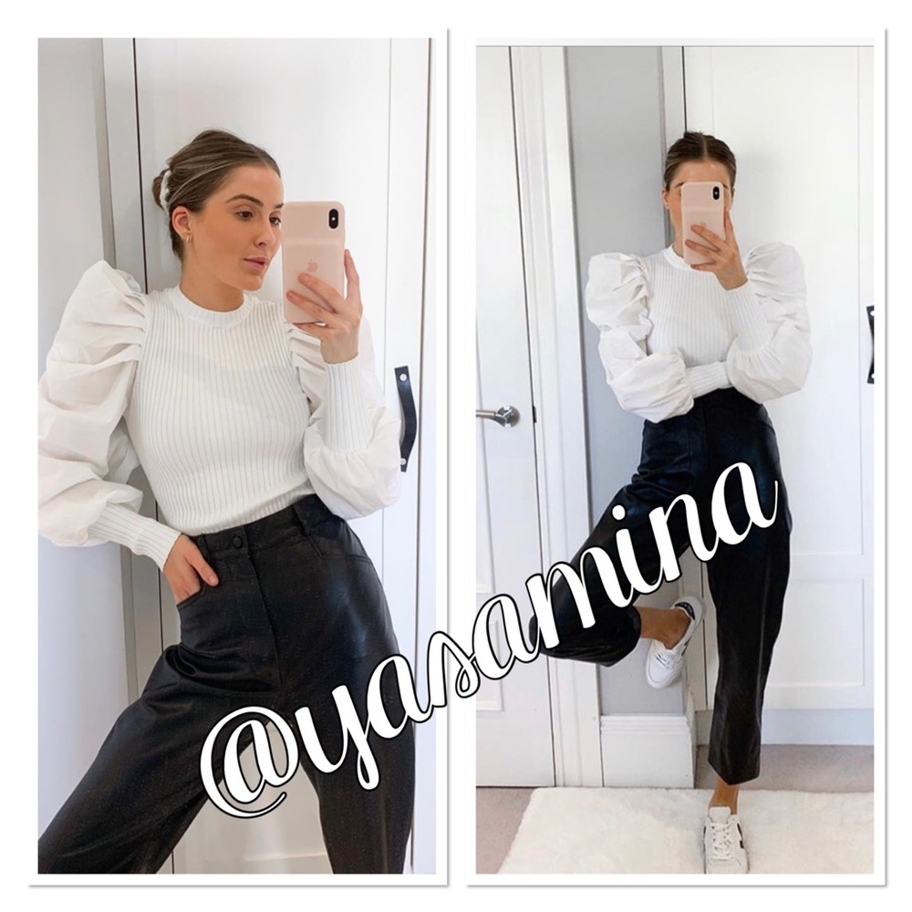 Zara puff sleeves top bloggers favorite - Picture 11 of 16